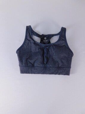Active By Old Navy Sports Bra Womens XS Gray Racerback Mesh Athletic Gym Yoga